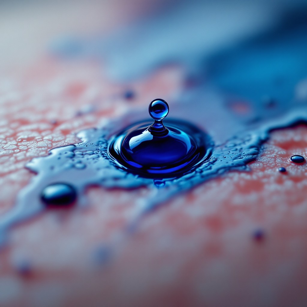 Free Blue Drop Impact Image - Macro, Droplet, Water | Download at StockCake
