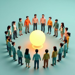 Free Collaborative Learning Circle Image - Learners, Circle, Knowledge ...