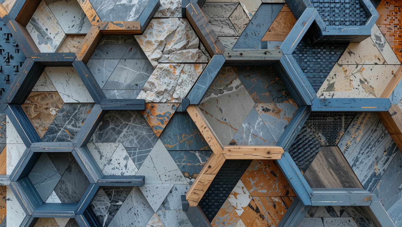Free Hexagonal Material Fusion Image - Hexagonal, Geometric, Honeycomb ...