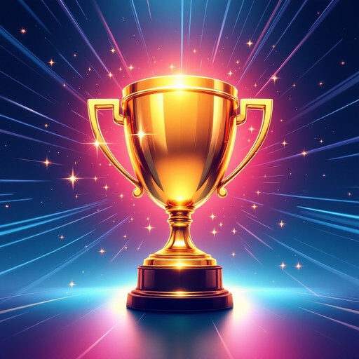 Trophy Blue Rays Free Victory Shines Bright Image - Trophy, Victory, Achievement ...