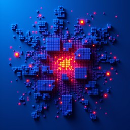 Free Digital Pixel Explosion Image - Digital, Pixels, Blue | Download ...