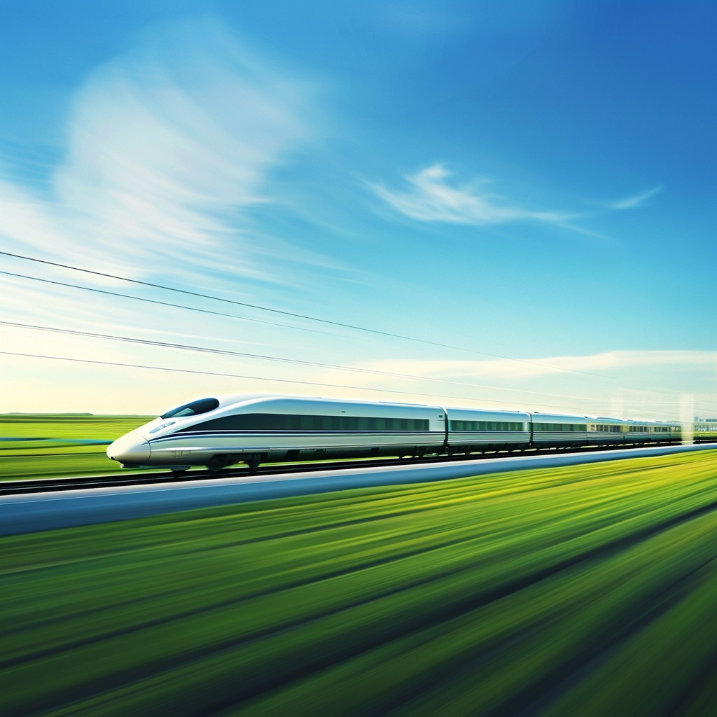 Download Speeding Bullet Train Image - Train, Speed, Modern | StockCake