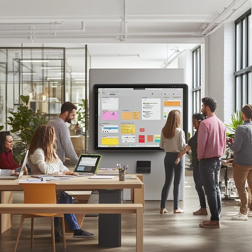 Free Office presentation setup Image - Office, Presentation, Laptops ...