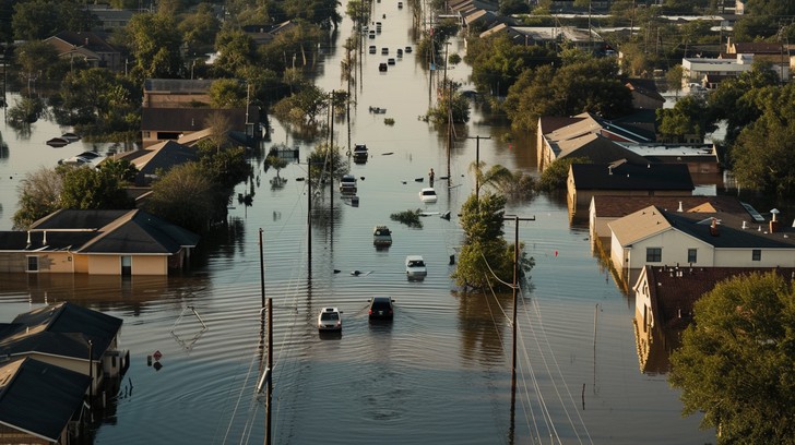 Free Flooded Urban Area Image - Flood, Aerial, Houses | Download at ...