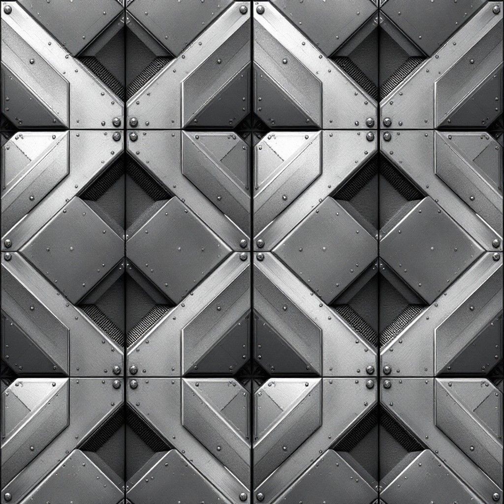Solid Metal Pattern Free Geometric Metal Pattern Photo - Geometric, Industrial, Metallic ...