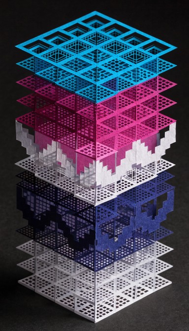 Free Pixelated Paper Architecture Image - Kirigami, Paper, Geometric ...