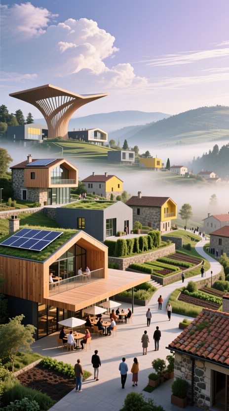 Free Green Community Living Photo - Village, Sustainable, Architecture ...
