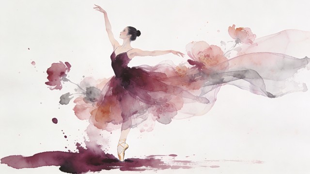 Free Dancer Dissolves Gracefully Image - Watercolor, Ballet, Dancer ...