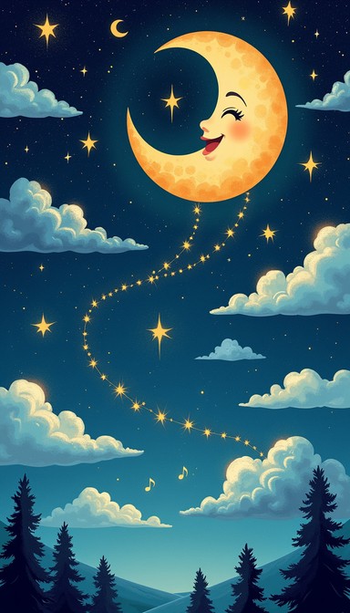Free Dreamy Night Sky Image - Moon, Stars, Constellation | Download at ...
