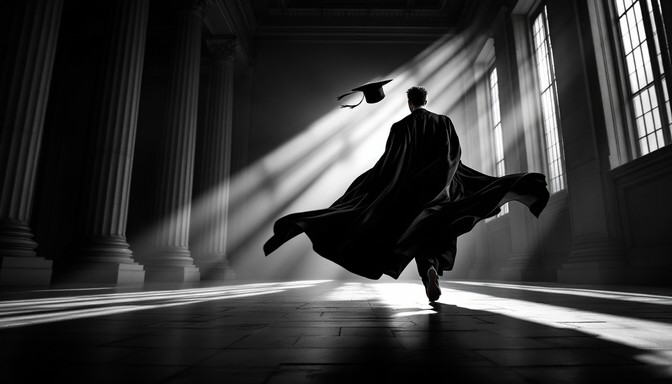Graduation Scene Eclipse Free Academic Glory Rising Image - Graduation, Academic, Floating ...