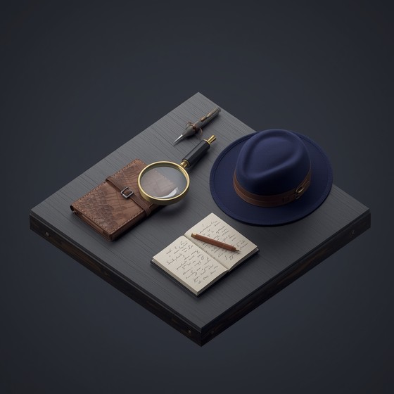 Free Detective's Essential Kit Image - Detective, Magnifying, Fedora ...