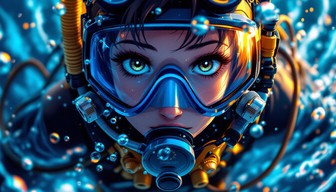Free Diver Explores Deep Image - Scuba, Diving, Underwater | Download ...