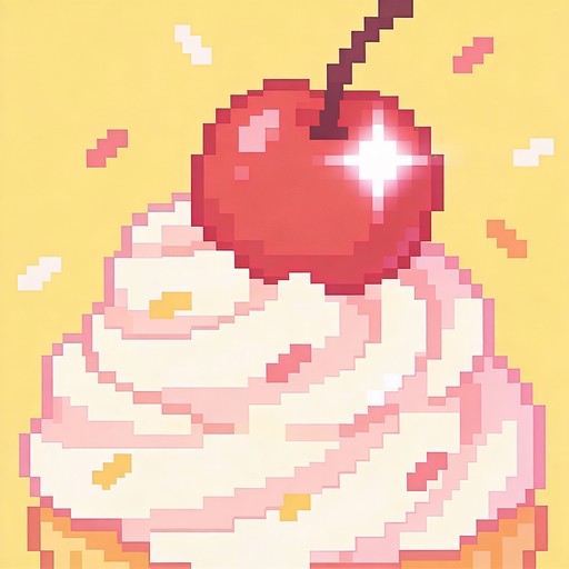 Free Sweet Pixel Treat Image - Pixelart, Frosting, Cherry | Download at ...