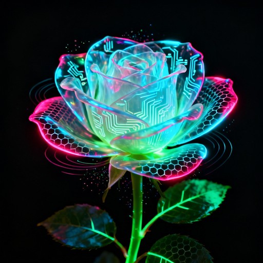 Free Neon Cyberpunk Roses Image - Cyberpunk, Neon, Roses | Download at ...