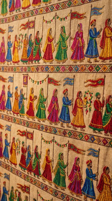 Free Festive Textile Procession Image - Tapestry, Textile, Procession ...