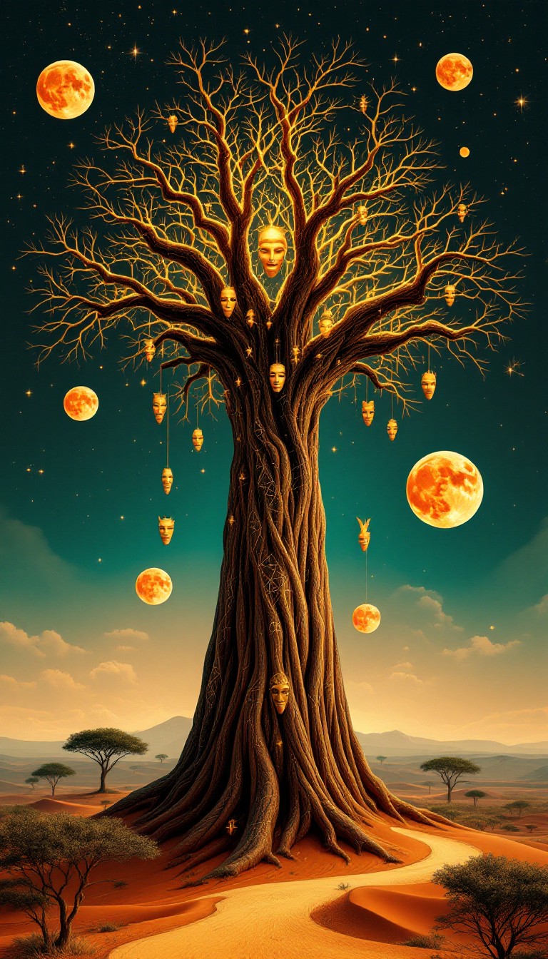 Free Cosmic Baobab Portal Image - Baobab, Mystical, Glowing