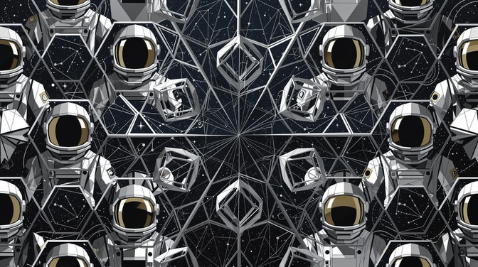 Geometric Patterns In Space Free Geometric Space Pattern Image - Astronaut, Geometric, Pattern ...