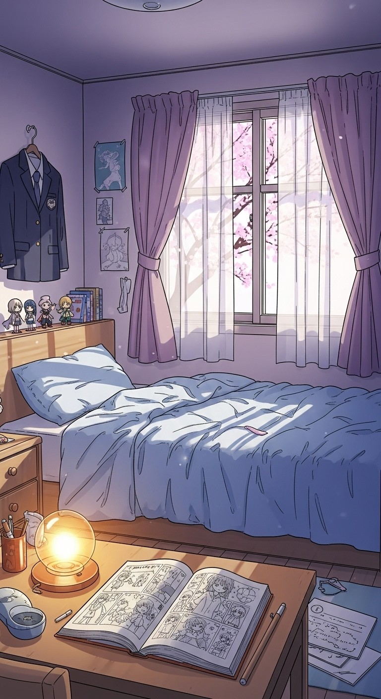 Free Cozy Anime Bedroom Image - Bedroom, Anime, Manga | Download at ...