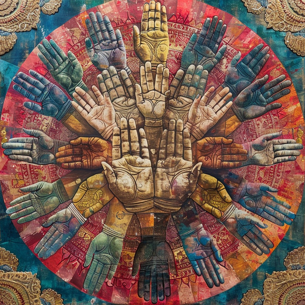 Free Multicolored Hands Artwork Image - Artwork, Multicolored, Hands ...