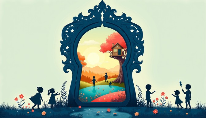 Treehouse Keyhole Free Doorway to Imagination Image | Download at StockCake
