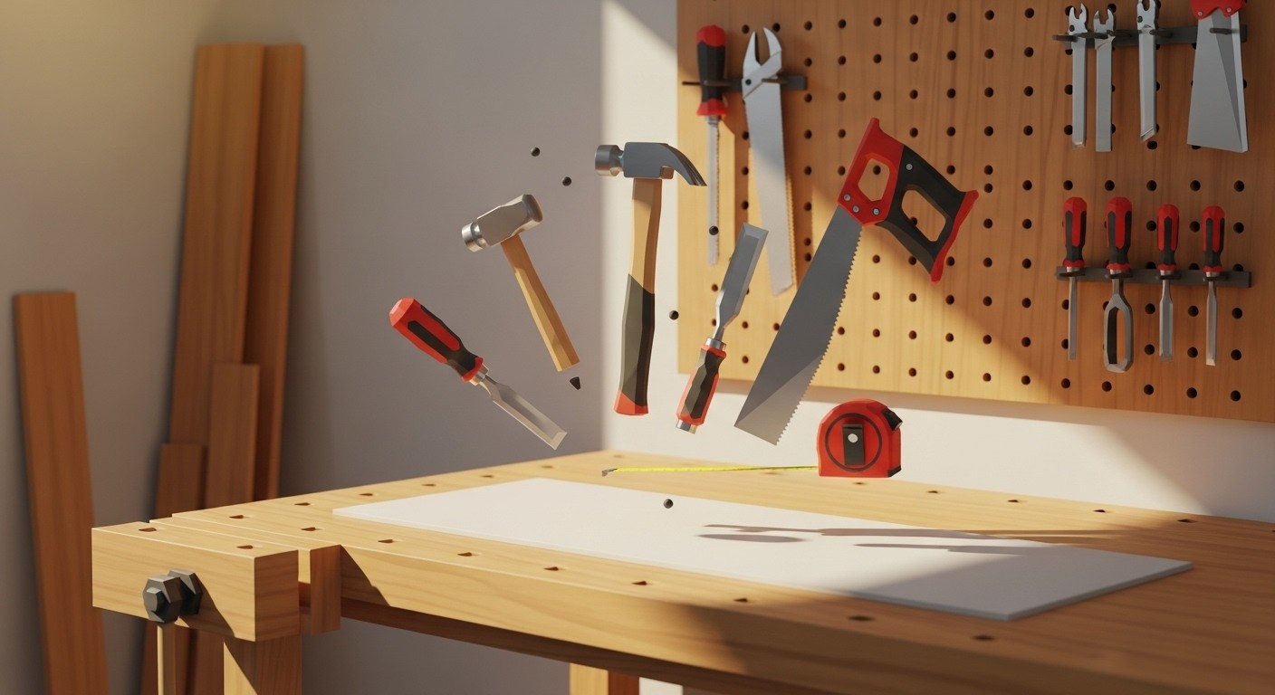 Free Craftsman Workshop Setup Photo - Workshop, Craftsman, Woodworking ...