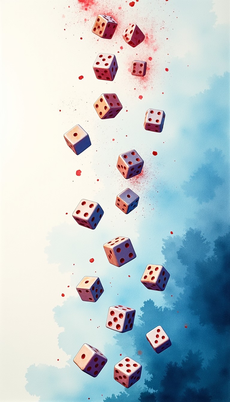 Free Falling Dice Cascade Image - Dice, Watercolor, Cascade | Download ...