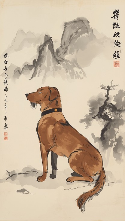Free Lunar Dog Portrait Image - Oriental, Traditional, Lunar | Download ...