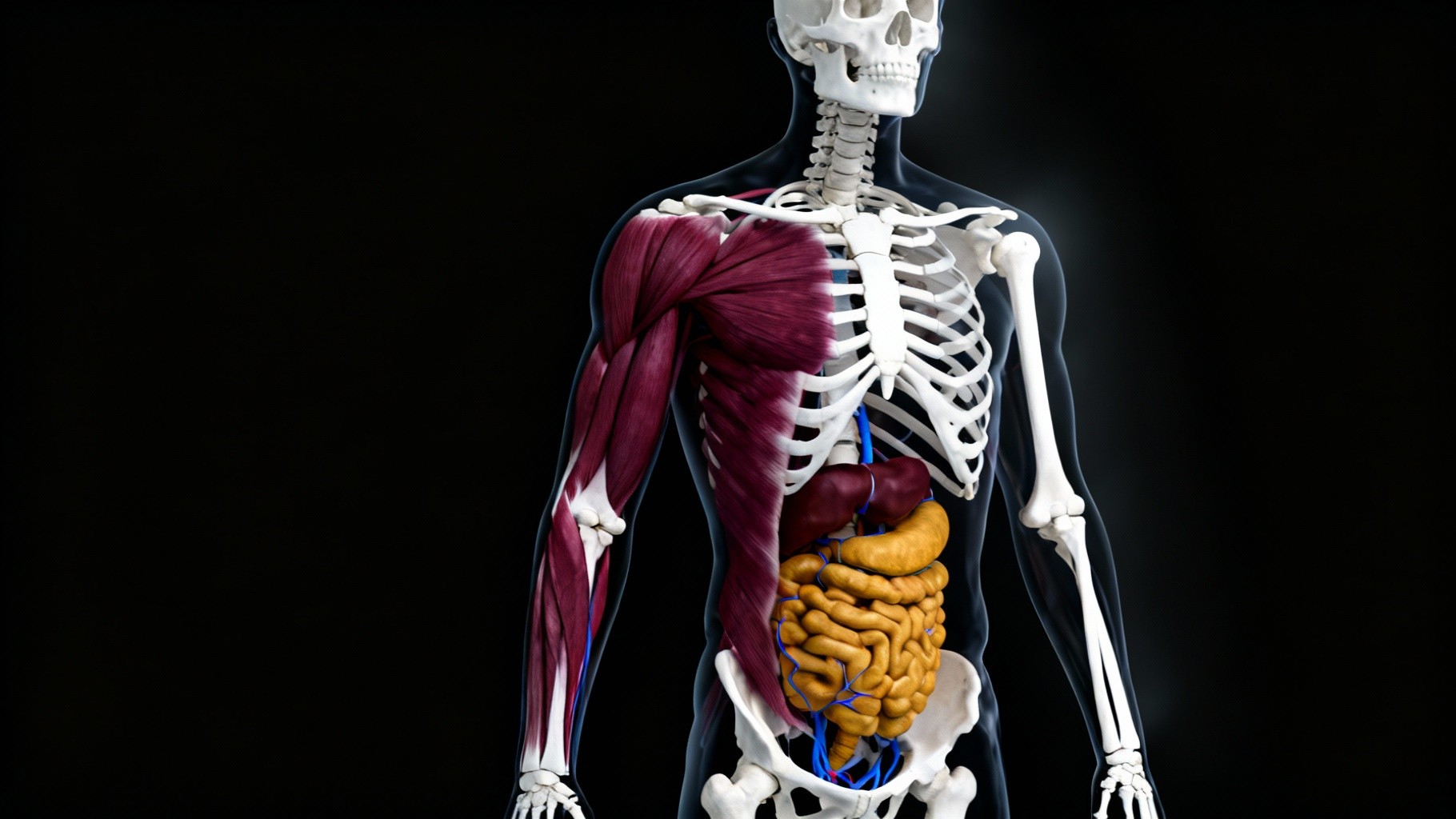Free Layered Anatomical Systems Photo - Anatomy, Skeleton, Muscles ...