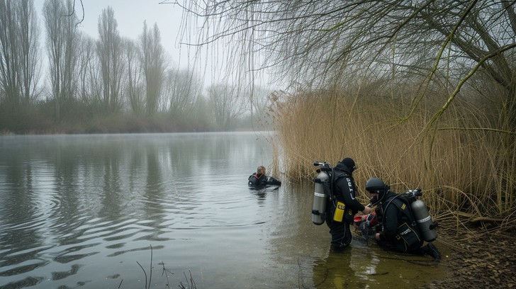 Suba Mist Free Divers Preparing Gear Image - Divers, Lake, Mist | Download at ...
