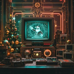 Free Cyberpunk Christmas Monitor Image - Cyberpunk, Retro, Christmas ...