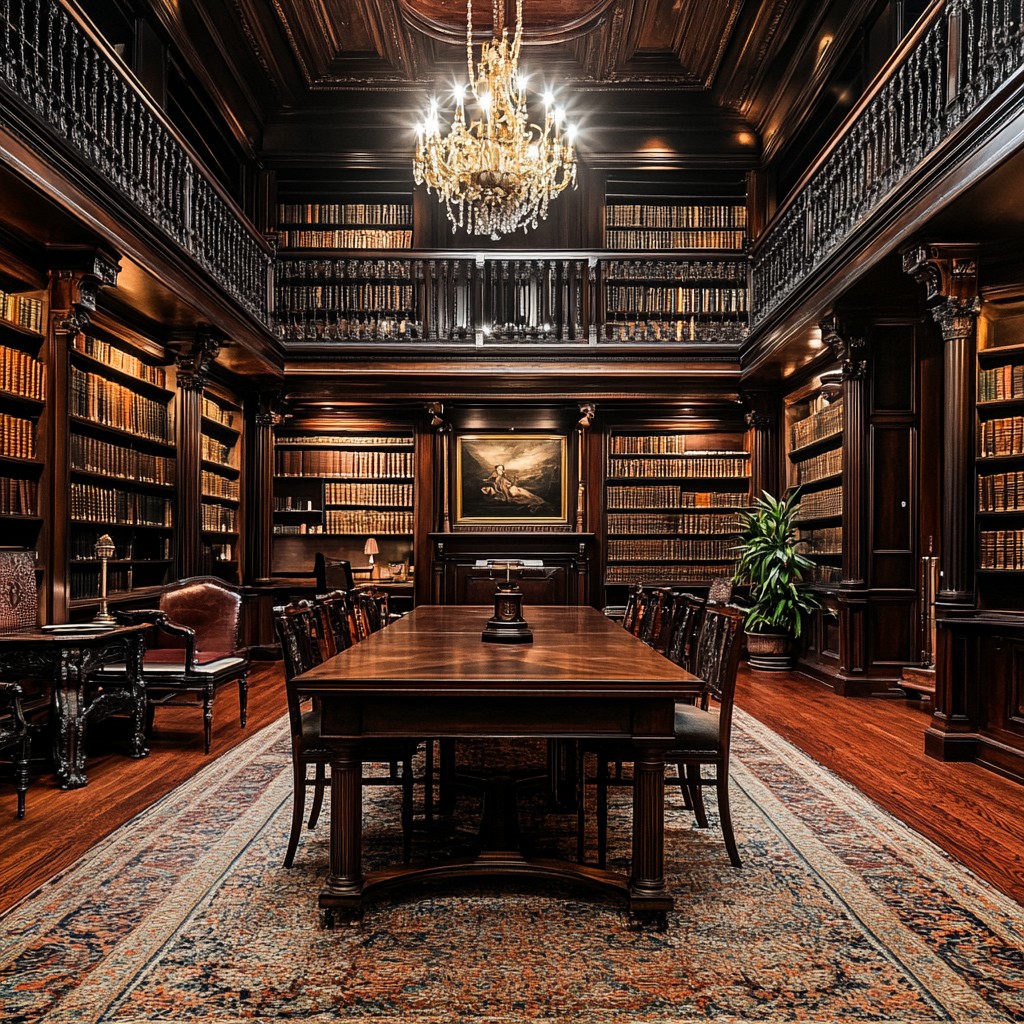 Free Elegant library interior Image - Library, Elegance, Wood ...