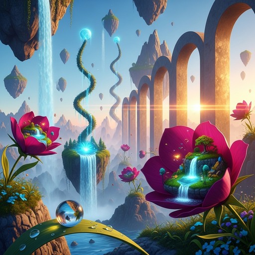 Thrive Waterfall Free Floating Florida Fantasy Image - Surreal, Dreamscape, Floating ...