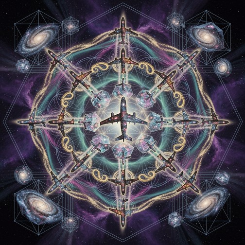 Geometric Patterns In Space Free Cosmic Geometry Aviation Image - Cosmic, Geometry, Airplane ...