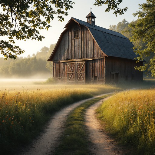 Free Misty Barn Morning Image - Barn, Rustic, Morning | Download at ...