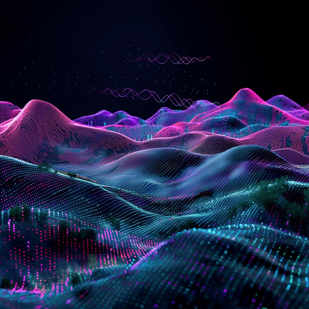Free Vibrant Digital Landscape Image - Digital, Landscape, Neon ...
