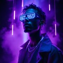 Free Neon Cyber Rapper Photo - Cyberpunk, Neon, Purple | Download at ...