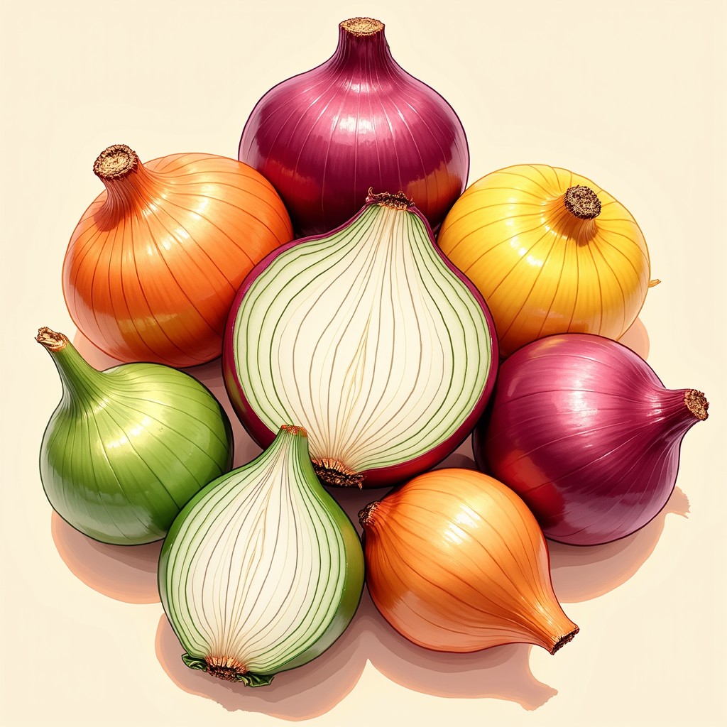 Onion Color Free Colorful Onion Varieties Image - Onions, Vegetables, Produce ...