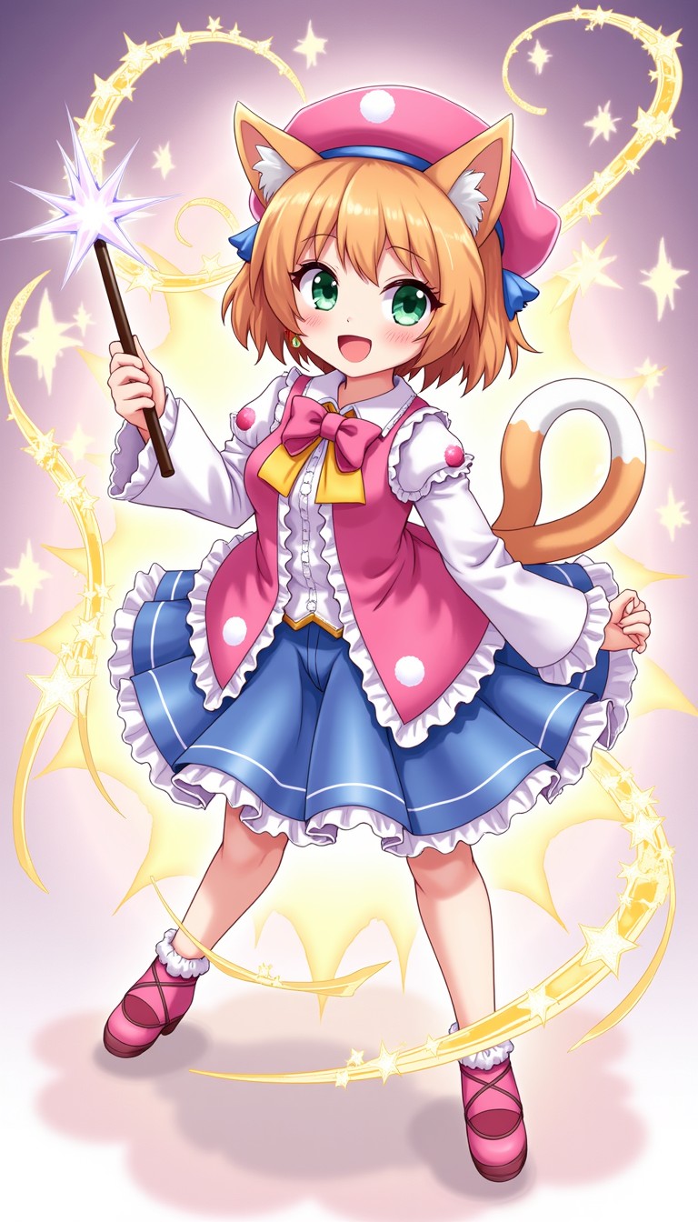 Free Magical Kitty Hero Image - Anime, Magical, Cat | Download at StockCake