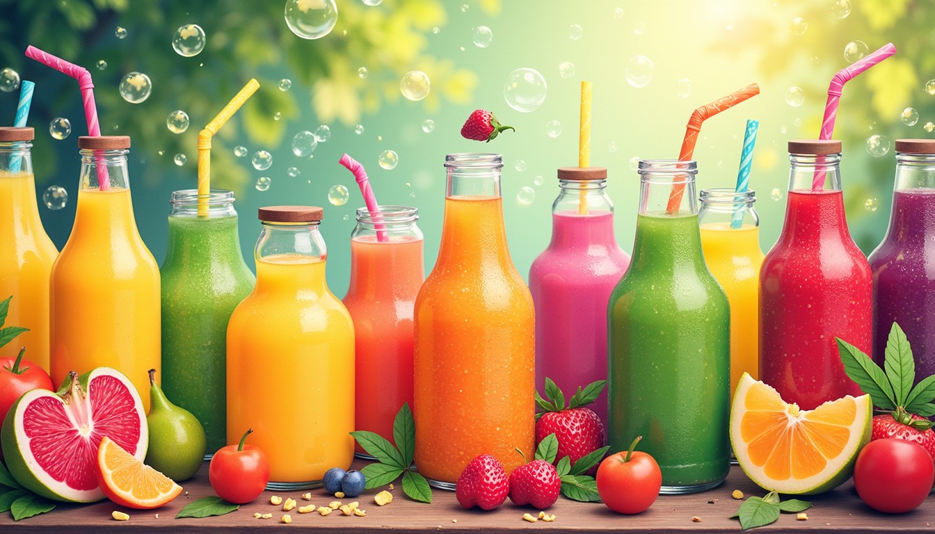 Free Rainbow Fruit Refreshments Image - Juice, Colorful, Refreshing ...