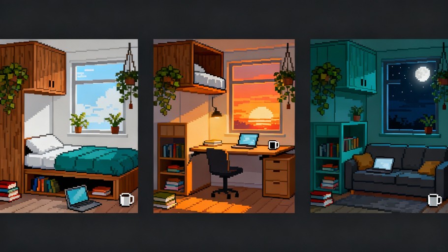 Free Transforming Tiny Home Photo - Pixelart, Apartment, Studio ...