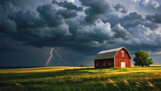 Free Storm over farmland Image - Storm, Clouds, Lightning | Download at ...