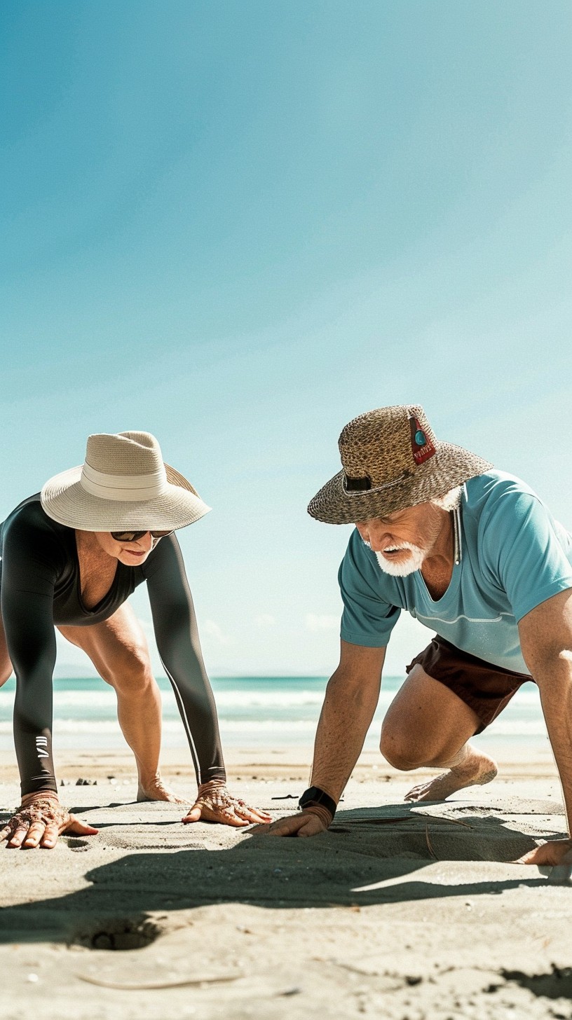 Free Beach Workout Fun Image - Beach, Fitness, Seniors | Download at ...