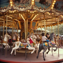 Old Carousel Ride Free Vintage Carousel Ride Image - Carousel, Amusement Park, Vintage ...