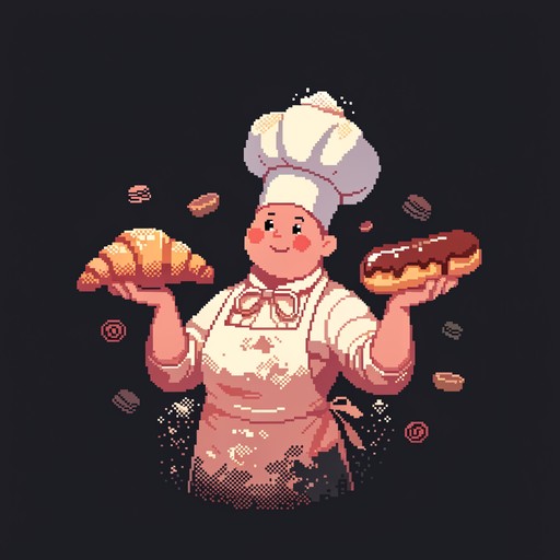Free Pixel Baker's Masterpiece Image - Baker, Cake, Pixel | Download at ...