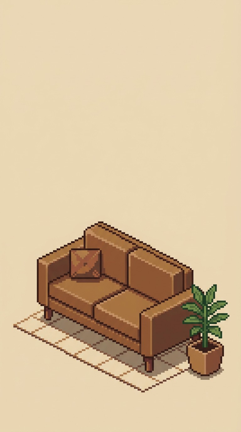 Free Cozy Pixel Sofa Image - Sofa, Couch, Furniture | Download at StockCake