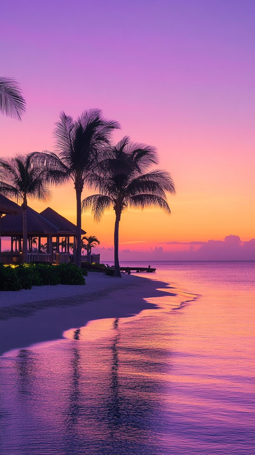 Free Tropical Sunset Serenity Image - Sunset, Tropical, Beach ...