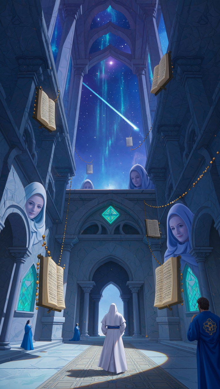 Science Fiction Monastery Free Divine Dimensional Sanctuary Image - Monastery, Cosmic, Surreal ...