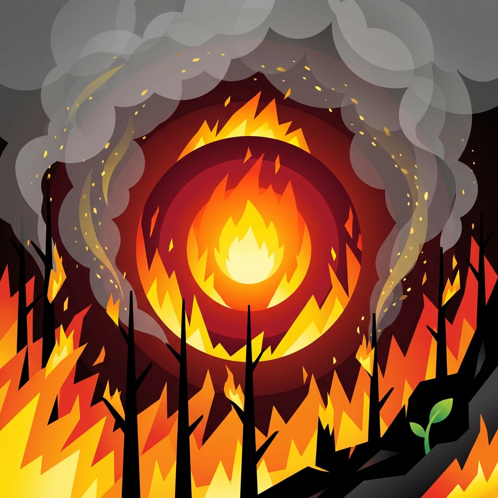 One Fire Many Flames Free Hope Through Flames Image - Fire, Flames, Forest | Download at ...
