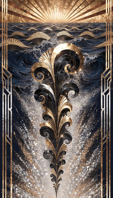 Free Art Deco Waves Image - Deco, Vintage, Geometric | Download at ...