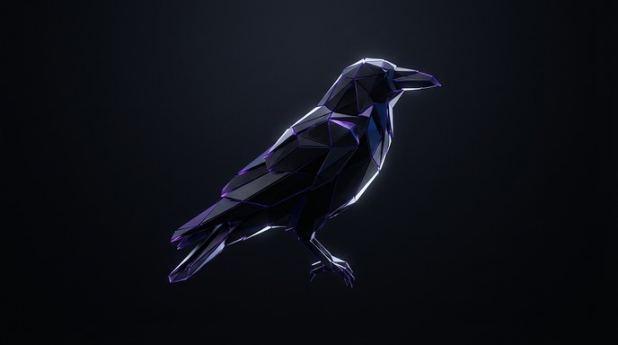 Free Minimalist Raven Reflection Image - Raven, Crow, Reflection ...